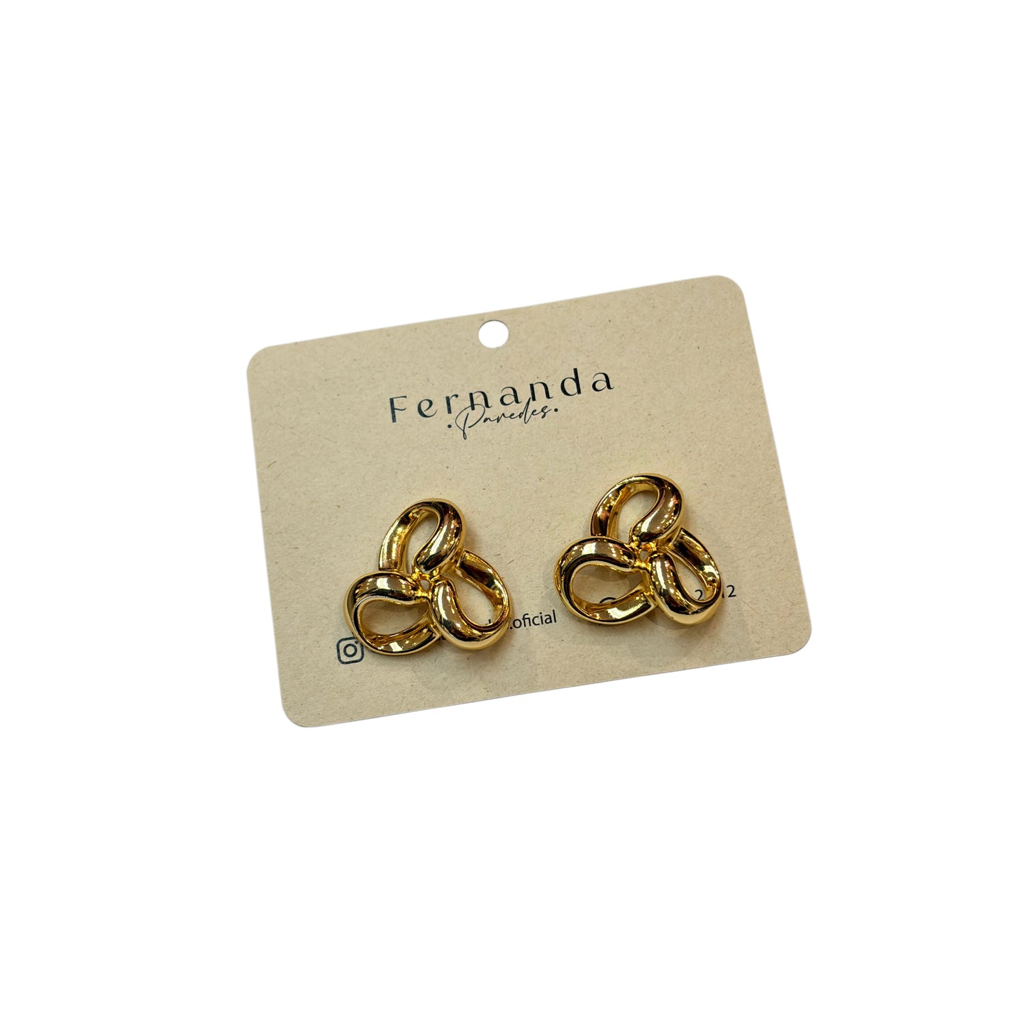 Aretes en rodio