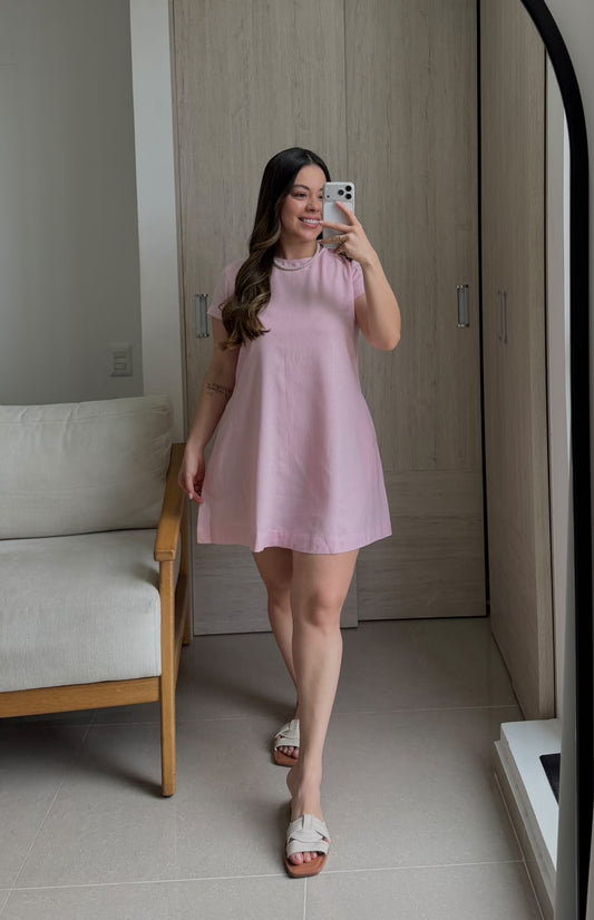 Vestido Dallas rosa