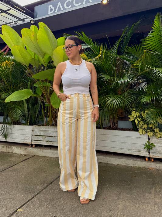 Pantalón Santorini Rayas Amarillo
