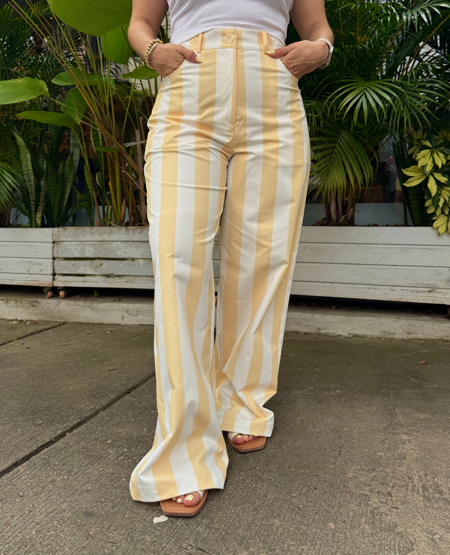 Pantalón Santorini Rayas Amarillo
