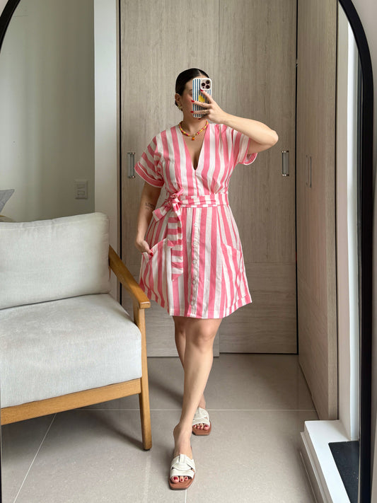 Vestido Sicilia Salmón