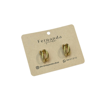 Aretes en rodio