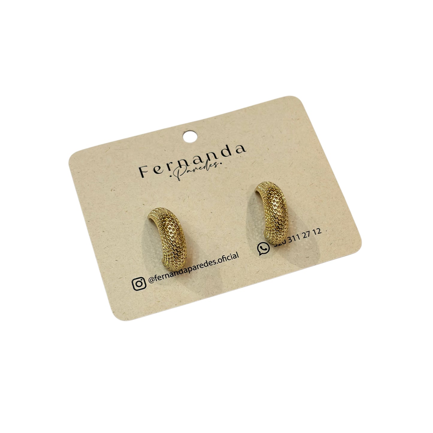 Aretes en rodio