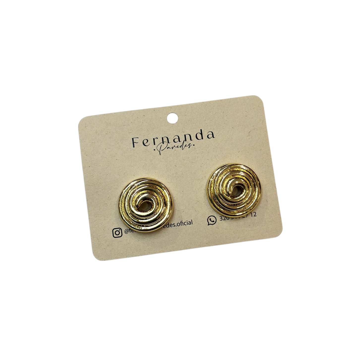 Aretes en rodio