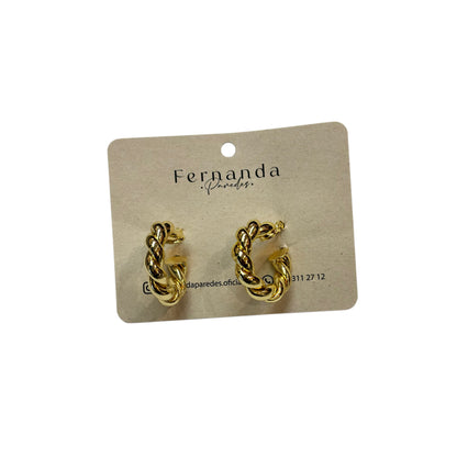 Aretes en rodio