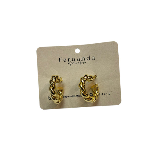 Aretes en rodio