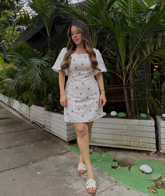Vestido Florencia Cerezas