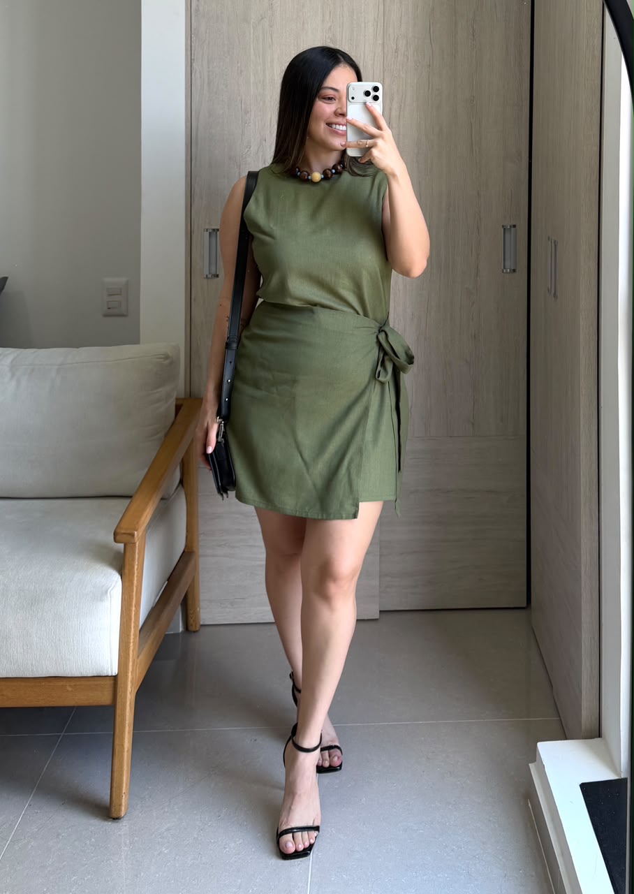 Vestido mi pueblo verde