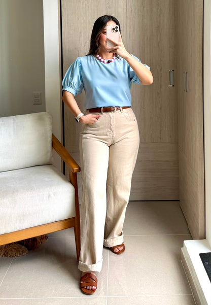 Blusa Elisa Celeste
