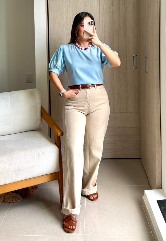 Blusa Elisa Celeste