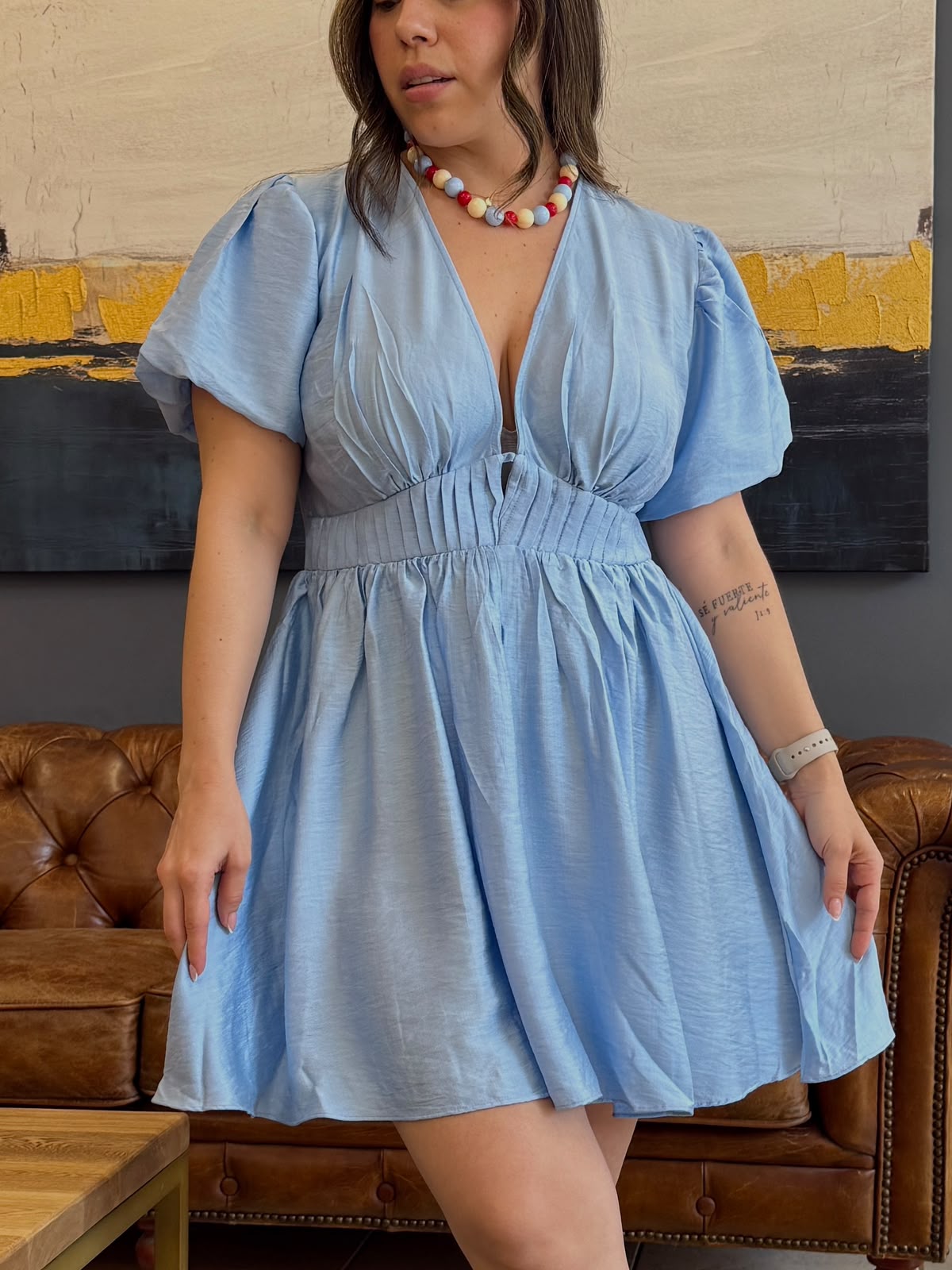 Vestido Matilda Celeste