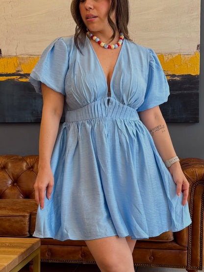 Vestido Matilda Celeste