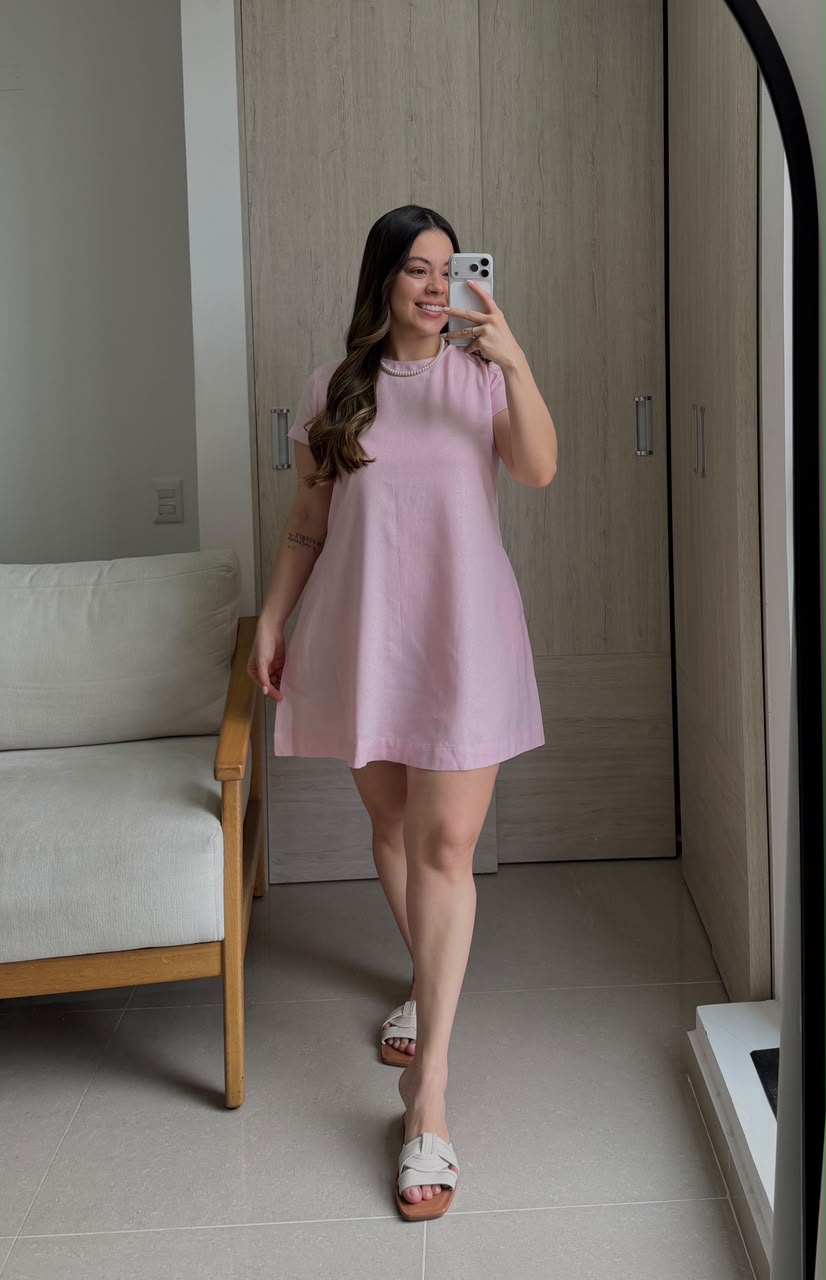 Vestido Dallas rosa
