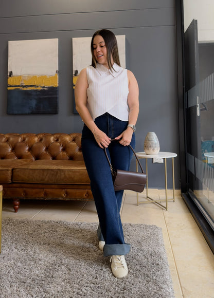 Blusa Sofia rayas Beige