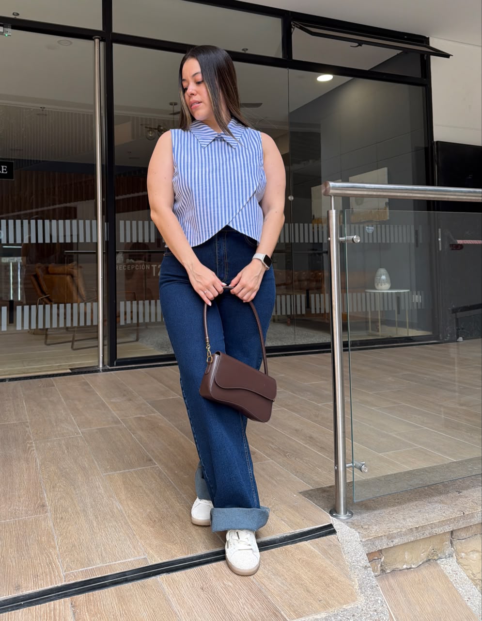 Blusa Sofia rayas Azules