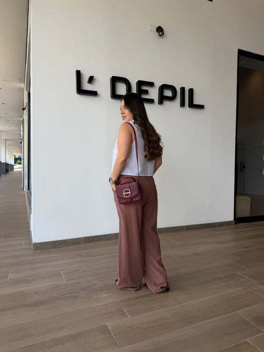 Blusa Sofia rayas Beige