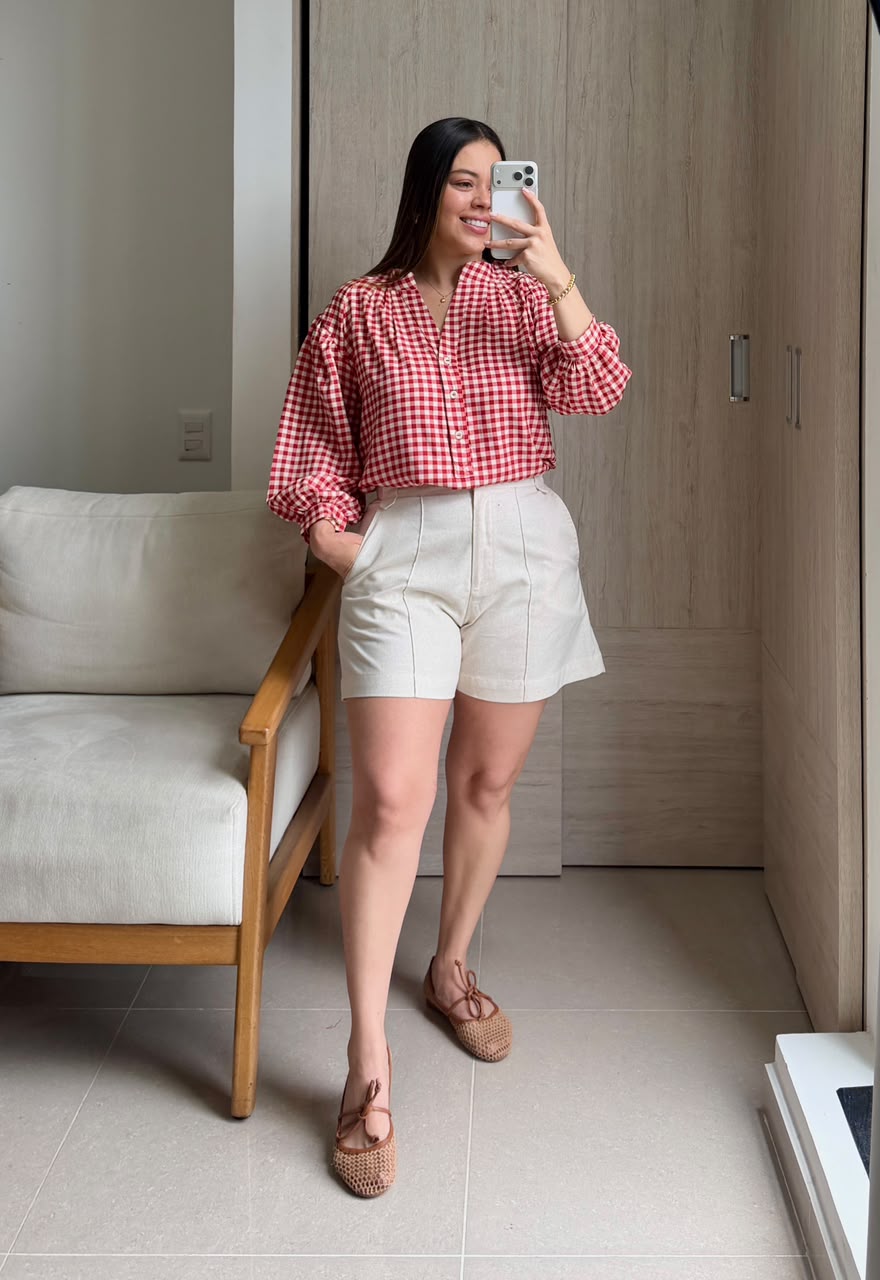 Camisera Camille Rojo